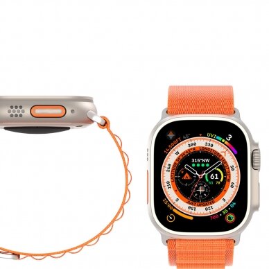 Apyrankė Dux Ducis Strap GS Version Apple Watch 9/8/7/6/SE/5/4/3/2/1 (41, 40, 38mm) - Oranžinė 12