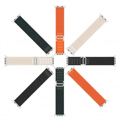 Apyrankė Dux Ducis Strap GS Version Apple Watch 9/8/7/6/SE/5/4/3/2/1 (41, 40, 38mm) - Oranžinė 2