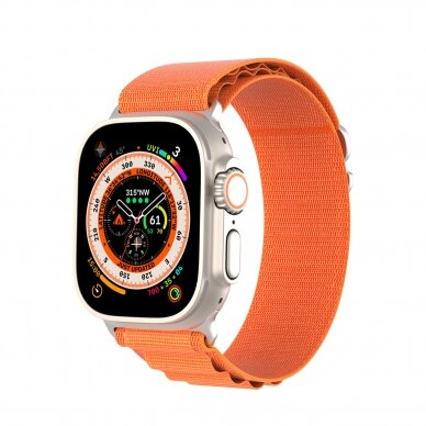 Apyrankė Dux Ducis Strap GS Version Apple Watch 9/8/7/6/SE/5/4/3/2/1 (41, 40, 38mm) - Oranžinė 3