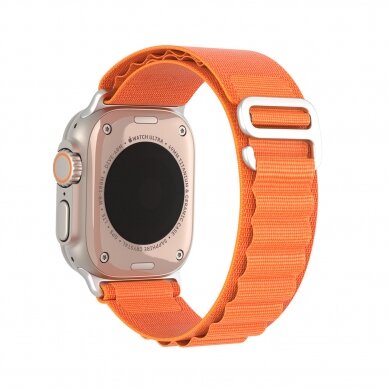 Apyrankė Dux Ducis Strap GS Version Apple Watch 9/8/7/6/SE/5/4/3/2/1 (41, 40, 38mm) - Oranžinė 4