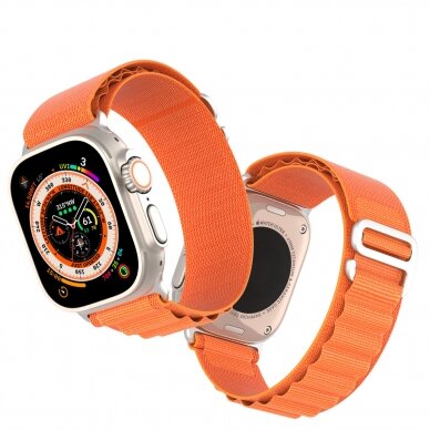 Apyrankė Dux Ducis Strap GS Version Apple Watch 9/8/7/6/SE/5/4/3/2/1 (41, 40, 38mm) - Oranžinė 6