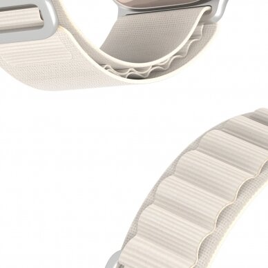 Apyrankė Dux Ducis Strap GS Version Sport Apple Watch Ultra/9/8/7/6/SE/5/4/3/2/1 (42, 44, 45, 49mm) - Balta 10