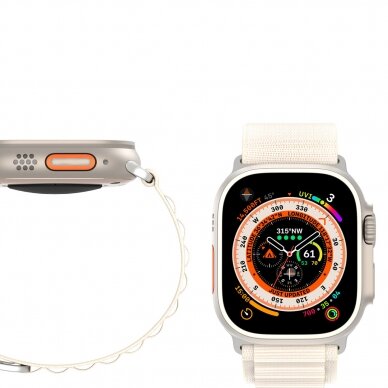 Apyrankė Dux Ducis Strap GS Version Sport Apple Watch Ultra/9/8/7/6/SE/5/4/3/2/1 (42, 44, 45, 49mm) - Balta 11
