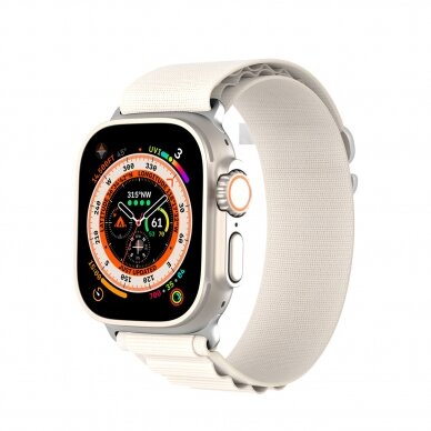 Apyrankė Dux Ducis Strap GS Version Sport Apple Watch Ultra/9/8/7/6/SE/5/4/3/2/1 (42, 44, 45, 49mm) - Balta 3
