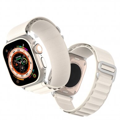 Apyrankė Dux Ducis Strap GS Version Sport Apple Watch Ultra/9/8/7/6/SE/5/4/3/2/1 (42, 44, 45, 49mm) - Balta 7