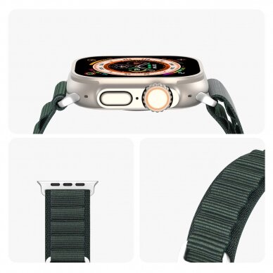 Apyrankė Dux Ducis Strap GS Version Sports Apple Watch 9 / 8 / 7 / 6 / SE / 5 / 4 / 3 / 2 / 1 (41, 40, 38 mm) - Žalia 8