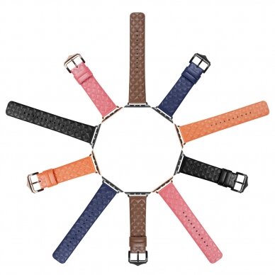 Apyrankė Dux Ducis Strap Leather Watch 9/8/7/6/5/4/3/2 / SE (45/44 / 42mm) Oranžinė 8
