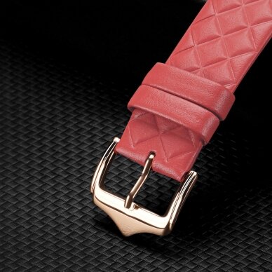 Apyrankė Dux Ducis Strap Leather Watch  9/8/7/6/5/4/3/2 / SE (45/44 / 42mm) Raudona 3