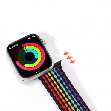 Apyrankė Dux Ducis Strap (Mixture II) Apple Watch SE, 9, 8, 7, 6, 5, 4, 3, 2, 1 (41, 40, 38 mm) dark stripes 9