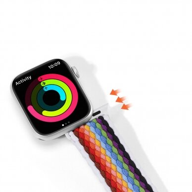 Apyrankė Dux Ducis Strap (Mixture II) Apple Watch Ultra, SE, 9, 8, 7, 6, 5, 4, 3, 2, 1 (49, 45, 44, 42 mm) pale stripes 9