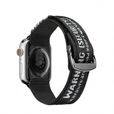 Apyrankė Dux Ducis Strap (Outdoor Version) Apple Watch 9, Ultra, SE, 8, 7, 6, 5, 4, 3, 2, 1 (49, 45, 44, 42 mm) Juoda 1