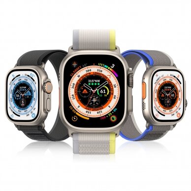 Apyrankė Dux Ducis Strap YJ Version Apple Watch 9 / 8 / 7 / 6 / SE / 5 / 4 / 3 / 2 / 1 (38, 40, 41 mm) - Mėlyna/pilka 1