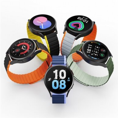 Apyrankė Dux Ducis Universal Magnetic Samsung Galaxy Watch 3 45mm / S3 / Huawei Watch Ultimate / GT3 SE 46mm (22mm LD Version) - Žalia 1
