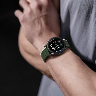 Apyrankė Dux Ducis Universal Magnetic Samsung Galaxy Watch 3 45mm / S3 / Huawei Watch Ultimate / GT3 SE 46mm (22mm LD Version) - Žalia 5