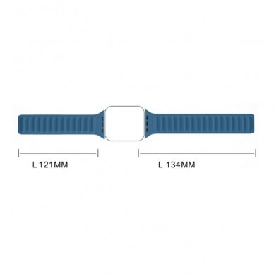 Apyrankė Magnetic Strap Watch 6/5/4/3/2 / SE (40mm / 38mm) Mėlyna 7