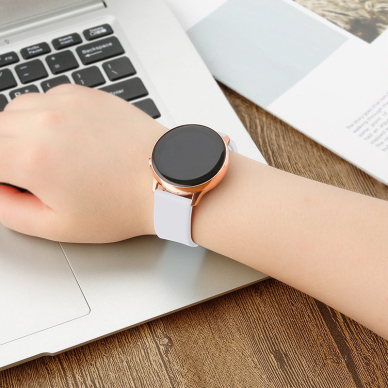 Apyrankė Silicone Strap TYS Samsung Galaxy Watch (46mm) / Gear S3, Huawei Watch GT / GT 2 / GT 2e / GT 2 Pro / GT 3 (46 mm) Rožinė 3