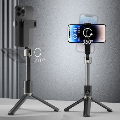 Asmenukių lazda / telescopic pole su tripod Dudao F18B - Juodas 3