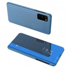 Samsung Galaxy A72 Atverčiamas dėklas Clear View Case Mėlynas