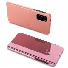 Samsung Galaxy A03s Atverčiamas dėklas Clear View (166.5) Rožinis