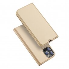 Iphone 13 Pro Max Atverčiamas dėklas Dux Ducis Skin Pro  auksinis
