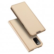 Samsung Galaxy A03s Atverčiamas dėklas Dux Ducis Skin Pro auksinis