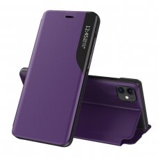 Iphone 13 Atverčiamas dėklas Eco Leather View  violetinis
