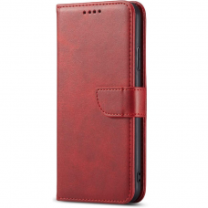 Atverčiamas dėklas eko odos Wallet Xiaomi Redmi 13C/Poco C65 raudonas