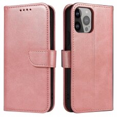 Iphone 13 Pro Atverčiamas dėklas Magnet Case elegant  Rožinis