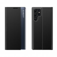 Atverčiamas dėklas New Sleep Case Samsung Galaxy S22 Ultra Juodas