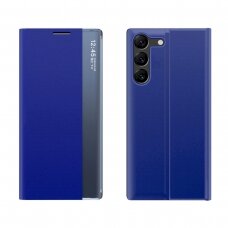 Atverčiamas dėklas New Sleep case Samsung S24+ with flap - mėlynas