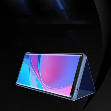 Samsung Galaxy A72 Atverčiamas dėklas Clear View Case Juodas 6
