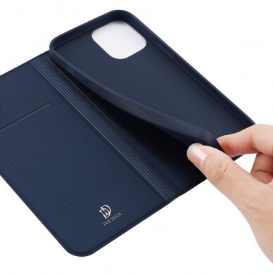 Iphone 13 Pro Max Atverčiamas dėklas Dux Ducis Skin Pro  mėlynas 7
