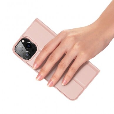 Iphone 13 Pro Max Atverčiamas dėklas Dux Ducis Skin Pro  Rožinis 6