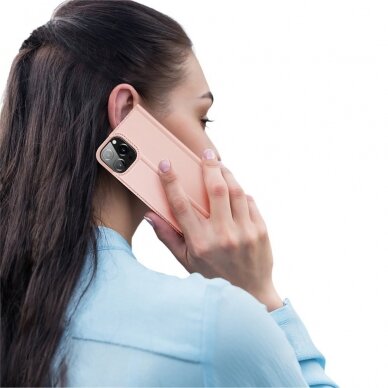 Iphone 13 Pro Max Atverčiamas dėklas Dux Ducis Skin Pro  Rožinis 8