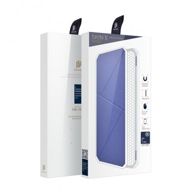 Iphone 13 Pro Atverčiamas dėklas DUX DUCIS Skin X  Mėlynas 4