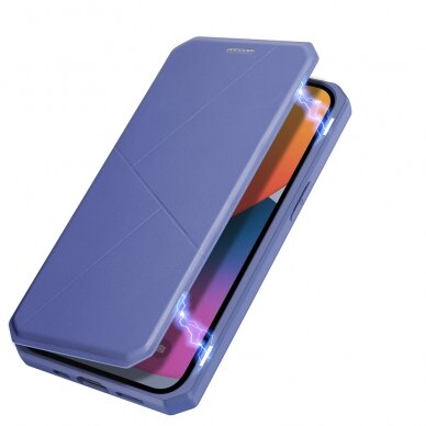 Iphone 13 Pro Atverčiamas dėklas DUX DUCIS Skin X  Mėlynas 6