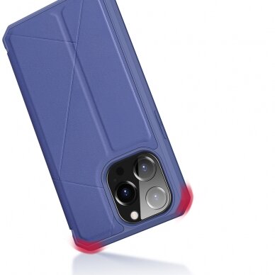 Iphone 13 Pro Atverčiamas dėklas DUX DUCIS Skin X  Mėlynas 7
