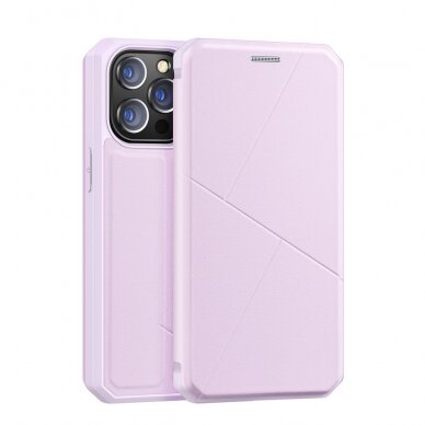 Iphone 13 Pro Atverčiamas dėklas DUX DUCIS Skin X  Rožinis 1