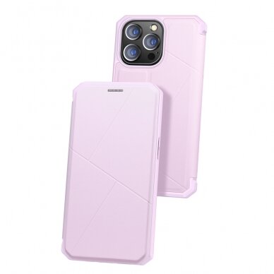 Iphone 13 Pro Atverčiamas dėklas DUX DUCIS Skin X  Rožinis 2