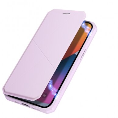 Iphone 13 Pro Atverčiamas dėklas DUX DUCIS Skin X  Rožinis 6