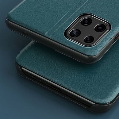 Akcija! Atverčiamas Dėklas Eco Leather View Case elegant Samsung Galaxy A22 4G Raudonas 5