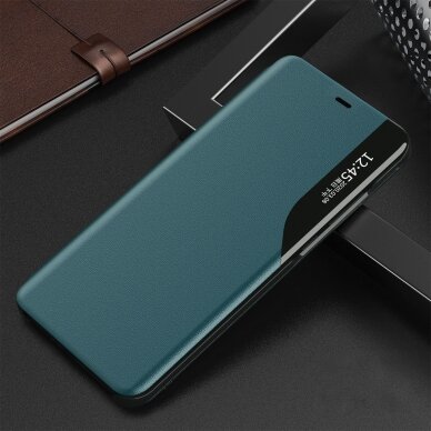 Iphone 13 Pro Max Atverčiamas dėklas Eco Leather View  Žalias 10