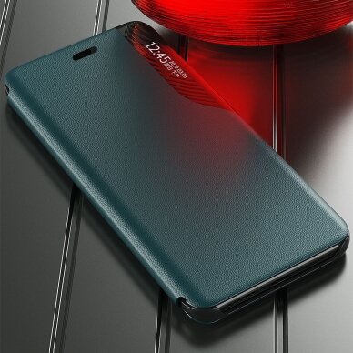 Iphone 13 Pro Max Atverčiamas dėklas Eco Leather View  Žalias 7