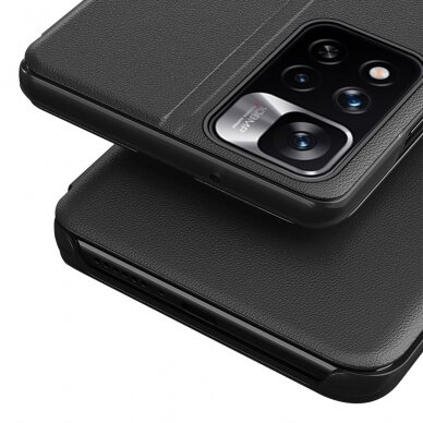Akcija! Atverčiamas dėklas Eco Leather View Poco M4 Pro 5G Juodas 4