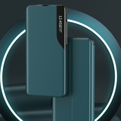Atverčiamas dėklas Eco Leather View skirta Xiaomi Poco M3 Mėlynas 2