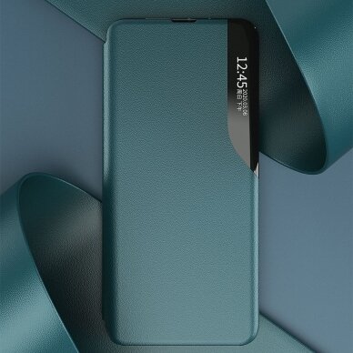 Atverčiamas dėklas Eco Leather View skirta Xiaomi Poco M3 Mėlynas 6
