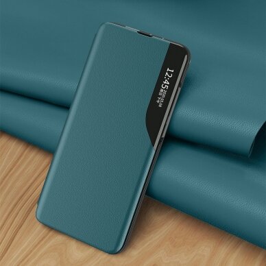 Atverčiamas dėklas Eco Leather View skirta Xiaomi Poco M3 Mėlynas 7