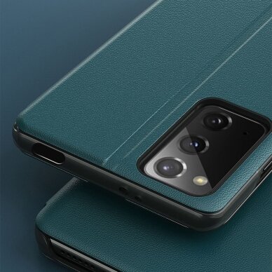Atverčiamas dėklas Eco Leather View skirta Xiaomi Poco M3 Mėlynas 8