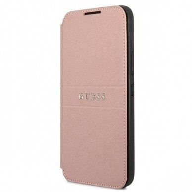 Atverčiamas dėklas Guess GUBKS22MPSASBPI Samsung galaxy S22 Plus S906 Rožinis