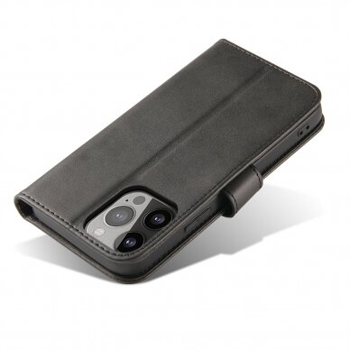 Iphone 13 Pro Atverčiamas dėklas Magnet Case elegant  Juodas 2